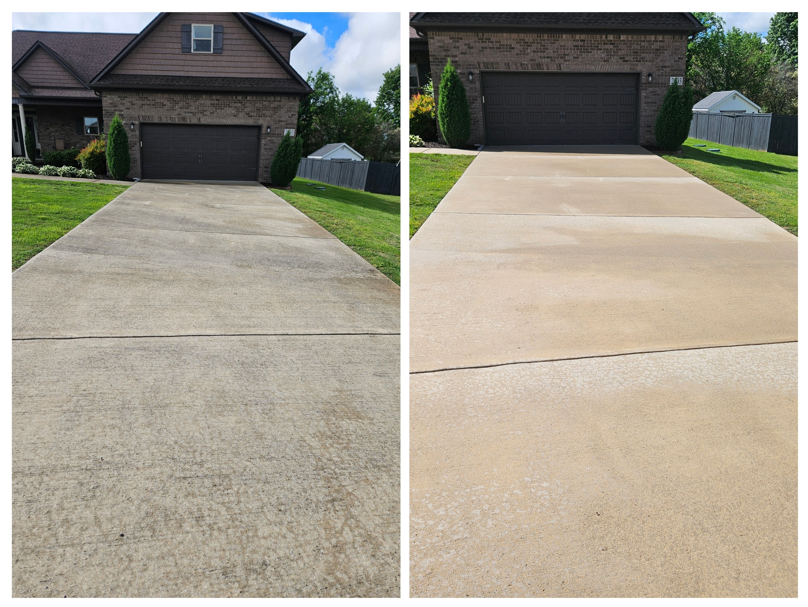 Before and after: Residential Driveway